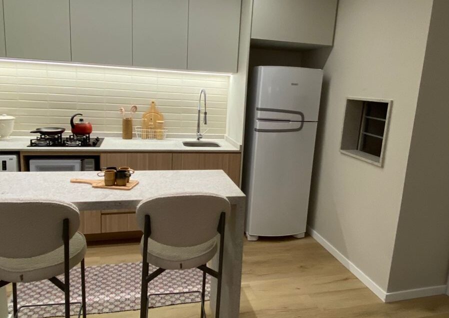 Cozinha e Sala Decorado